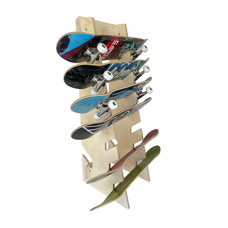 Skateboard Longboard Snowboard Wakeboard Floor Standing Display Rack