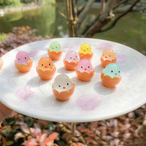 Wholesale Slime Accessories <b>Light</b> in the Dark <b>Egg</b> Diy Craft Flat Back Resin Charms for Phone Decoration - Product Image 2
