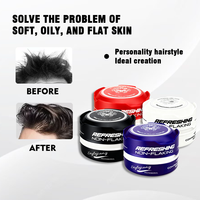 Cera Gel Organica Professionale per Capelli da Uomo con Logo Personalizzato, Tenuta Forte e Controllo dei Bordi