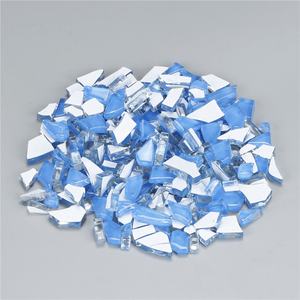 Mosaïque de craquement de glace claire irrégulière faite à la main tuile de mosaïque en verre clair cristal cassé - Product Image 2