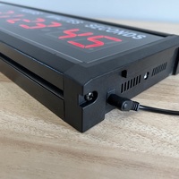 Reloj Digital Led de 1,8 pulgadas, 9 dígitos, pantalla grande, cronómetro de cuenta regresiva, reloj de pared para gimnasio