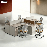 Escritorio de Computadora en Forma de L, Ergonómico, Ecológico y Moderno, de Madera, Marca JIUSHUN, Personalizable con Gabinete