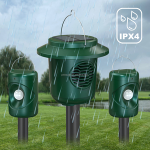 GH-114 Multi-sensore di talpa roditore repellente uccello cervo dispositivo impermeabile senza fili PIR repellente per piccioni solari per azienda agricola - Product Image 6