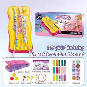 Kit de Fabricación de Pulseras de la Amistad <span class=keywords><strong>para</strong></span> Niñas, con Tabla de Trenzado, Juguete Portátil de Artes y <span class=keywords><strong>Manualidades</strong></span> <span class=keywords><strong>para</strong></span> Niños, Regalo de <span class=keywords><strong>Cumpleaños</strong></span> - Product Image 6