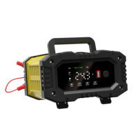 Chargeur de batterie de voiture FOXSUR 12V 10A à charge rapide, entièrement intelligent et automatique avec fonction de réparation