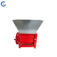 Commercial manual cacao beans sheller pulper hulling maker machine