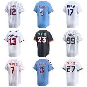 Venta al por Mayor de Camisetas de Béisbol Bordadas # 99 Aaron Judge # 3 Bryce Harper # 23 <span class=keywords><strong>Fernando</strong></span> Tatis Jr. # 27 José Altuve # 17 Shohei Ohtani - Product Image 1