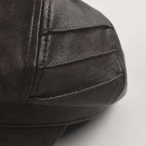 Gorro Newsboy de Cuero PU Estilo Británico Vintage de Moda 2024 para Mujer, Boina de Moda para Otoño e Invierno - Product Image 3