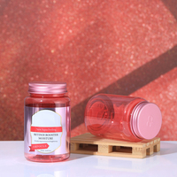 Bouteille en plastique de 250 ml pour pilules, bouteille en PET pour bonbons mous, bouteille scellée avec couvercle en aluminium, conteneur pour produits de santé