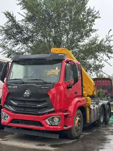 الصين سينوتراك هوو 8x4 12 عجلة شاحنة رافعة محمولة مع ذراع قابل للسحب ، 336HP يورو إي معيار الانبعاثات - Product Image 4