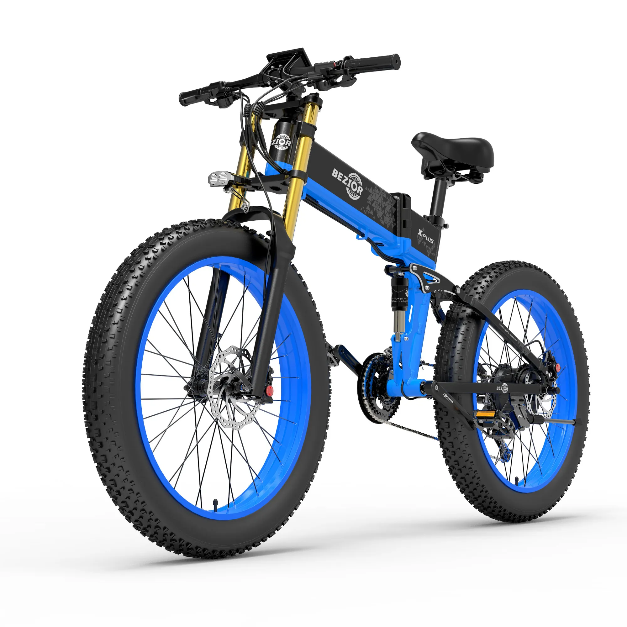 Dropshipping BEZIOR X PLUS 26inch latest electric bikes adult mountain two seat 7 speed 1000w 500w 48v off road fast speed ebike
