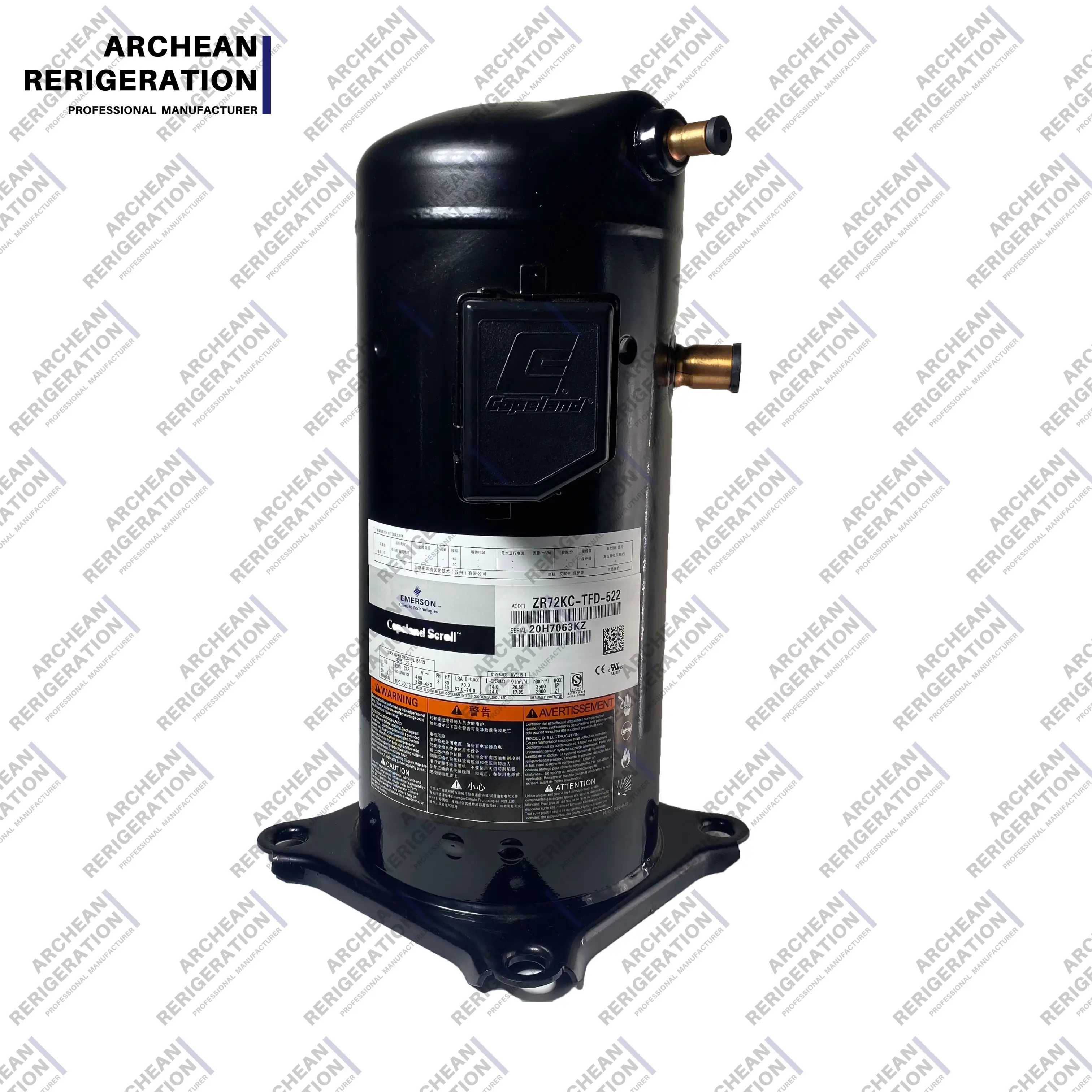 Compresseur Offres Spéciales de réfrigération de climatisation du compresseur 4HP de COPELAND ZR48K3E-TFD-522