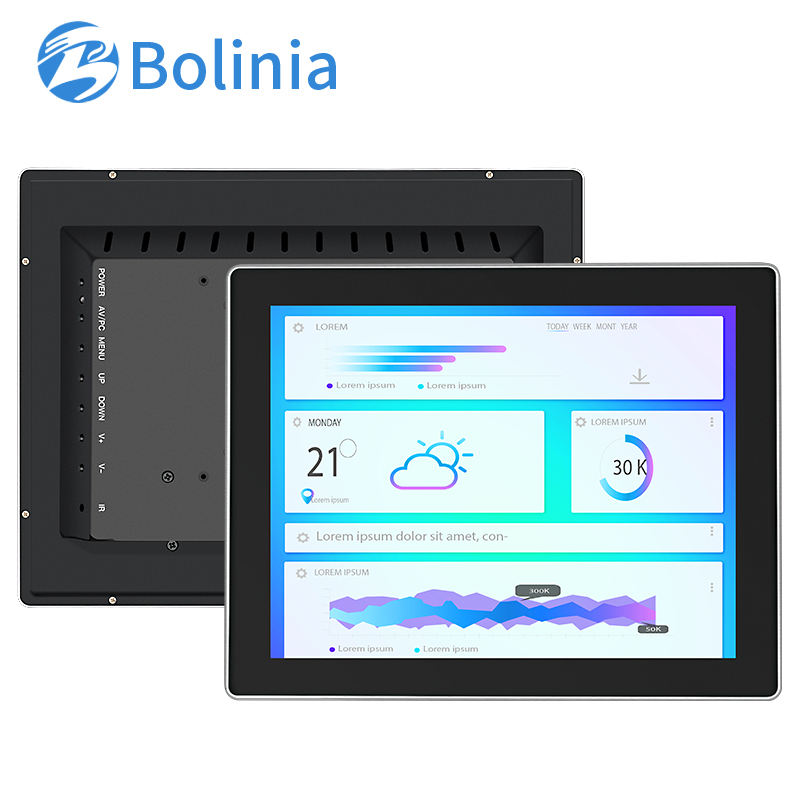 New 19 Inch HD VGA AV BNC Capacitive PCAP Touch Screen Industrial LCD Monitor USB Aluminum Frame TFT VESA Mount 1280x1024