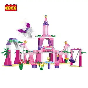 COGO 346 PCS批发仙女公主幻想城堡儿童积木玩具
