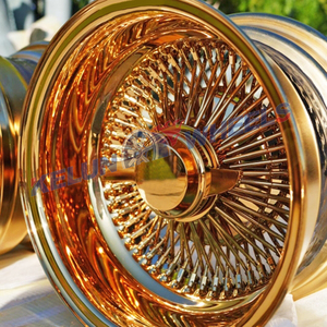 Beste heiß geschmiedete 6061-T6 Draht felgen 13 "14" Luxus Speichen draht Rad politur/Chrom Felgen Zenith 13x7 Draht räder - Product Image 3