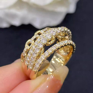 Anello Geometrico Scintillante per Donne, Elegante Gioiello da Dito alla Moda - Product Image 3