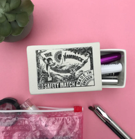 Boîte d'allumettes personnalisée vintage boîte d'allumettes carrée avec logo boîte d'allumettes en céramique avec impressions vintage un excellent ajout à n'importe quelle pièce