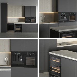 Pa đồ nội thất nhà cung cấp Trung Quốc Thiết kế tủ bếp bằng gỗ với mềm đóng cửa ngăn kéo - Product Image 3