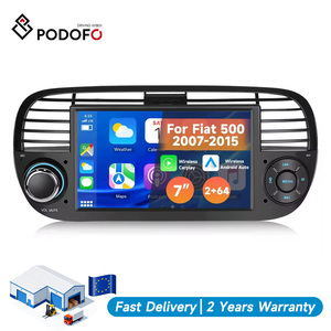 Podofo 7'' pour Fiat 500 2007-2015 Autoradio Android Stéréo 2+64GB Écran IPS CarPlay/Android Auto GPS WiFi FM/RDS ASP ODM - Product Image 1
