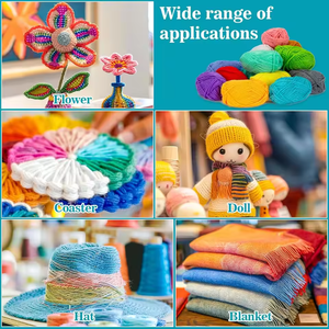 5ply Soft Acrylic Knitting Yarn 15 Colors for Scarf Making <strong>Beginners</strong> Handicraft Women Homemade Creative <strong>Crochet</strong> <strong>Kit</strong> - Product Image 4