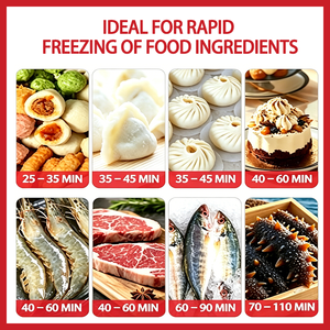Congelatore Industriale Durevole a Congelamento Rapido con Controllo Intelligente per la Lavorazione di Alimenti Congelati, Ravioli e Prodotti <span class=keywords><strong>da</strong></span> <span class=keywords><strong>Forno</strong></span> - Product Image 6