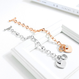 Heart <strong>Stainless</strong> <strong>Steel</strong> <strong>Jewelry</strong> Personalized Hand Accessory <strong>Stainless</strong> <strong>Steel</strong> Bracelet <strong>Jewelry</strong> for Women - Product Image 1