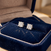Diamantes Cultivados en Laboratorio con Certificación IGL, en Forma de Almohada, Venta al por Mayor, Pendientes, Joyería Personalizada de 30-1 Quilates