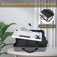 75%Keyboard Case for Aula F75 Wireless Mechanical Keyboard,Compatible with ASUS ROG Azoth 75%Wireless DIY Custom Gaming Keyboard