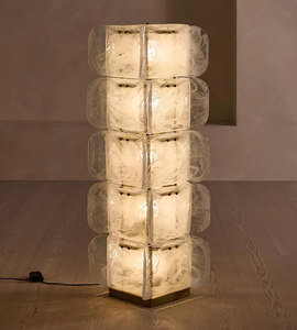 Lampe <span class=keywords><strong>sur</strong></span> <span class=keywords><strong>pied</strong></span> en verre artistique de luxe JYLIGHTING, <span class=keywords><strong>design</strong></span> post-moderne, style médiéval, pour hôtel, villa, chambre modèle - Product Image 4