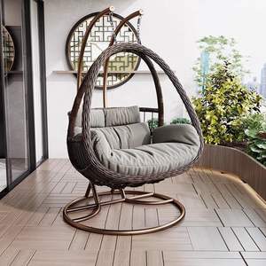 Modern Outdoor Wicker Hanging <b>Egg</b> <b>Chair</b> Basket Water Drop Swing <b>for</b> <b>Bedroom</b> Hotel Living Room - Product Image 4