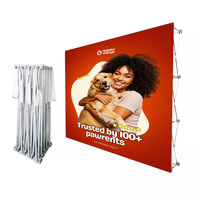 Système d'affichage pop-up portable, toile de fond pliable pour exposition, stand publicitaire personnalisé pour la vente au détail et les salons professionnels
