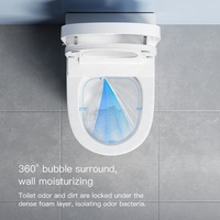 Nouvelle conception de toilettes intelligentes en céramique, sanitaires automatiques, toilettes intelligentes avec bidet