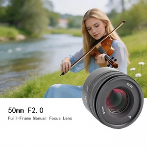 Objectif manuel plein format 50 mm F2.0 pour montures Sony E, Canon RF, Nikon Z, Fujifilm X, L – Corps métallique – Vente en gros OEM usine - Product Image 1