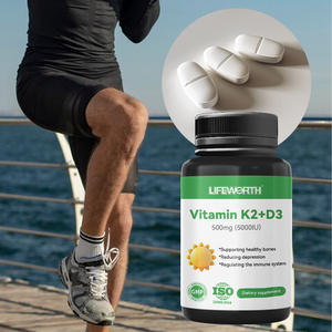 Capsules molles d'huile de poisson Lifeworth avec vitamine D3 et oméga-<span class=keywords><strong>3</strong></span> pour adultes Supplément de vitamine K2 triglycéride - Product Image 5
