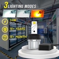 Ampoule LED de signalisation pour voiture 1156 7440 3156 P21W BAU15S, Canbus sans erreur, DRL, feu de stationnement, feu de position latéral, feu de jour