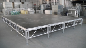 Chất Lượng Cao Xách Tay Vuông Hợp Kim Nhôm Có Thể Gập Lại Di Động Giàn Sân Khấu Cho Đám Cưới Dj Thời Trang Hiển thị Buổi Hòa Nhạc Có Thể Tháo Rời Bục - Product Image 5