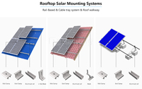 Système solaire photovoltaïque de 10 kW pour toiture, fabrication de structures solaires, module solaire photovoltaïque, système de montage de panneaux solaires
