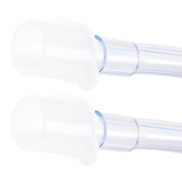 Tube endotrachéal jetable en PVC certifié CE ISO, diamètre intérieur 5.0 mm, pour soins intensifs, avec manchon haute pression et faible volume.