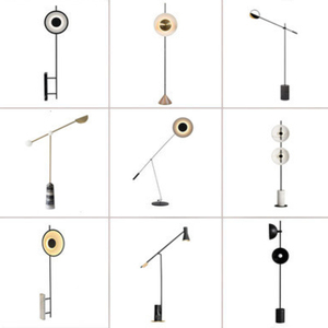 Lámpara <span class=keywords><strong>de</strong></span> <span class=keywords><strong>pie</strong></span> decorativa niquelada para sala <span class=keywords><strong>de</strong></span> estar, con pantalla <span class=keywords><strong>de</strong></span> tela y diseño <span class=keywords><strong>de</strong></span> poste, tipo catéter - Product Image 6