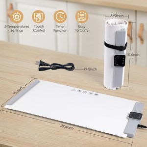 <b>Portable</b> Eco-Friendly European Style Silicone Food Warmer <b>Heater</b> Mat <b>Electric</b> Warming Tray for Kitchen - Product Image 2