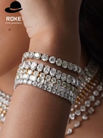 Collier tennis multicouche en or 9K avec pampilles scintillantes, taille princesse, pour fiançailles, mariage, fête, cadeau, unisexe /IGI