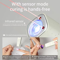 Lampe UV de photothérapie pour ongles Mrnail, à piles, petite, portable, à induction automatique, mini, séchage rapide