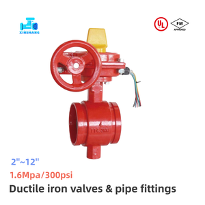 Conexión de Puerta de Agua FM de Alta Calidad 300 PSI, Tipo OS&Y, Ranurada, para Riego, de 2'' a 12'' - Product Image 4