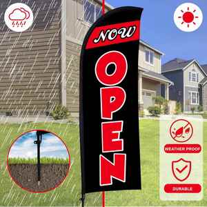 Cheap Barber Shop Custom Feather Signs Teardrop Flying Beach Flagpole Flutter <b>Flags</b> Printed Feather <b>Flags</b> With Pole and Base - Product Image 2