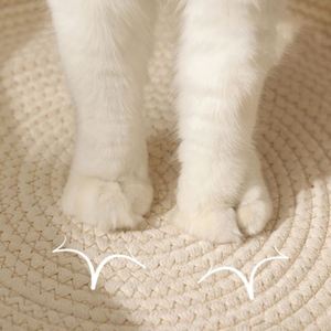 ที่นอนแมวแบบซักได้ทุกฤดูทำด้วยมือให้ความอบอุ่นในฤดูหนาวบ้านแมวที่นอนสัตว์เลี้ยงทำจากหวายสานแข็งแรงทนทาน - Product Image 6