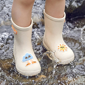 Botas de Chuva de Borracha EVA com Design de Desenho Animado para Crianças, Impermeáveis, Leves, Confortáveis, com Sola Macia e Antiderrapante, para o Verão - Product Image 3