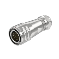 Connecteur d'alimentation aéronautique étanche en métal SF20, indice de protection IP67, 5-15A, 2-12 broches, mâle-femelle, contact en cuivre, fil à carte
