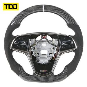 Volant en fibre de carbone véritable TDD compatible avec Cadillac ATS-V CTS-V CT4 CT5 CT6 XT4 XT5 XT6 2013 2014 2015 2016 - Product Image 3