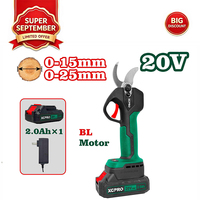 XCPRO Fabriekslevering 20V Borstelloze Accu Snoeischaar 25mm SK5 Lemmet Elektrische Tuinsnoeier 2 Stuks 2.0Ah Lithium Rechts/Links