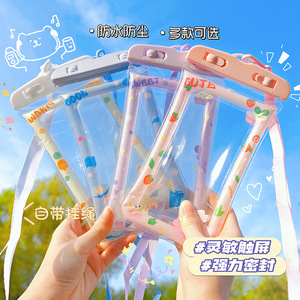 Waterproof Phone Case Transparent Reusable With Strap For Swimming Diving Touchscreen Compatible Dustproof Outdoor Use - Product Image 1